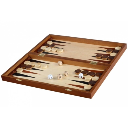 SZACHY + BACKGAMMON + Warcaby  40,5 cm